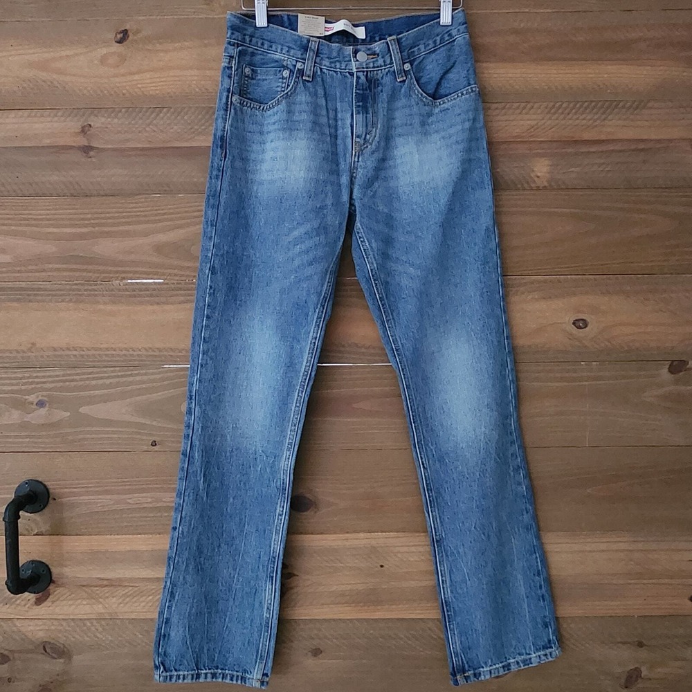 Levis 511 Slim Fit Blue Denim Jeans Boys Size 16 Regular 28x28